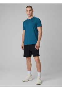 4f - 4F Koszulka treningowa regular szybkoschnąca męska - granatowa S. Kolor: niebieski. Materiał: skóra. Długość: długie. Sport: fitness #2