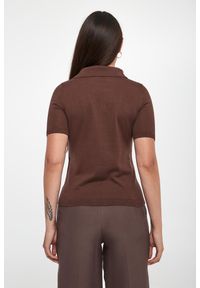 Weekend Max Mara - Polo damskie jedwabne Roncolo WEEKEND MAX MARA. Typ kołnierza: polo. Materiał: jedwab #4