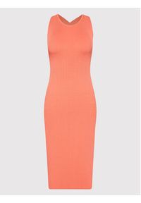 Guess Sukienka dzianinowa W2GK0 6Z2U00 Pomarańczowy Slim Fit. Kolor: pomarańczowy. Materiał: syntetyk #3