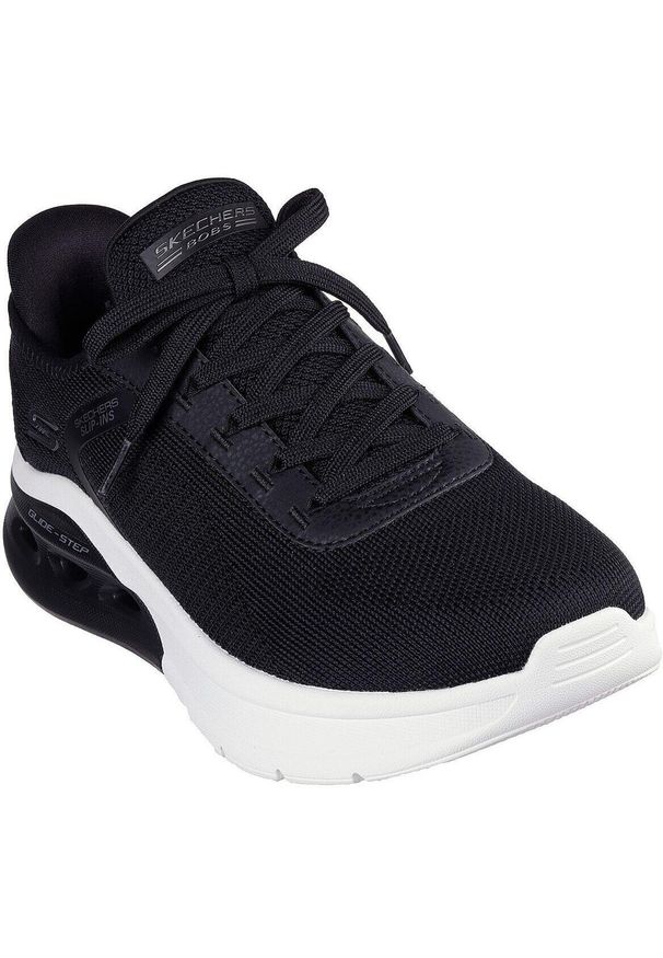 skechers - Adidasy Skechers Bobs Arc Waves 2.0, Mężczyźni. Kolor: czarny. Materiał: materiał. Sport: fitness