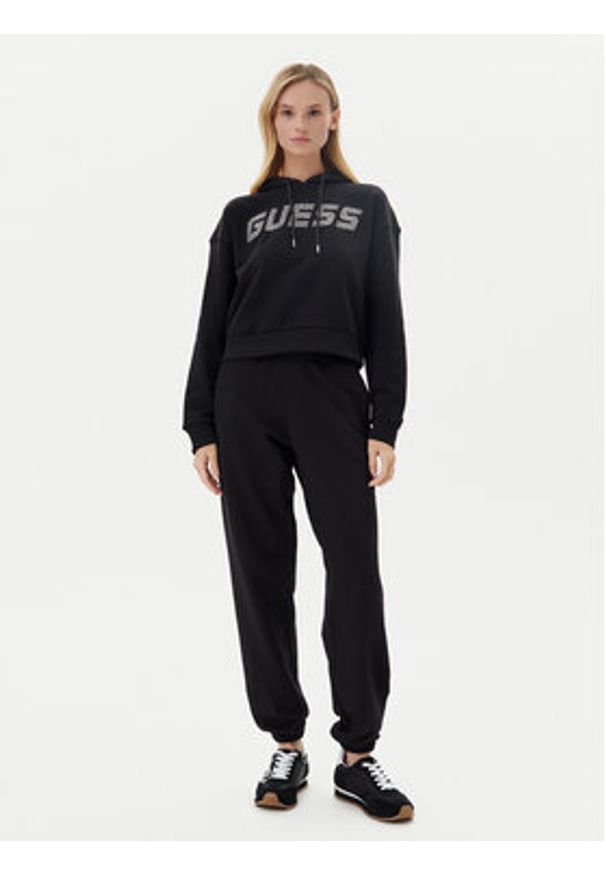 Guess Bluza V5GQ09 KCRP0 Czarny Relaxed Fit. Kolor: czarny. Materiał: bawełna