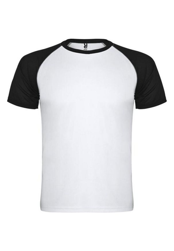 ROLY - Koszulka Sportowa Z Krótkim Rękawem Unisex Dla Dorosłych Indianapolis. Kolor: wielokolorowy, biały, czarny. Długość rękawa: krótki rękaw. Długość: krótkie. Sport: turystyka piesza