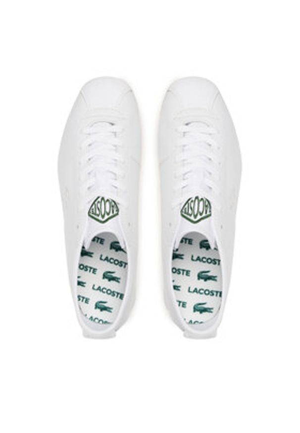 Lacoste Sneakersy Club-Low 7-49SMA0107 Biały. Kolor: biały. Materiał: skóra