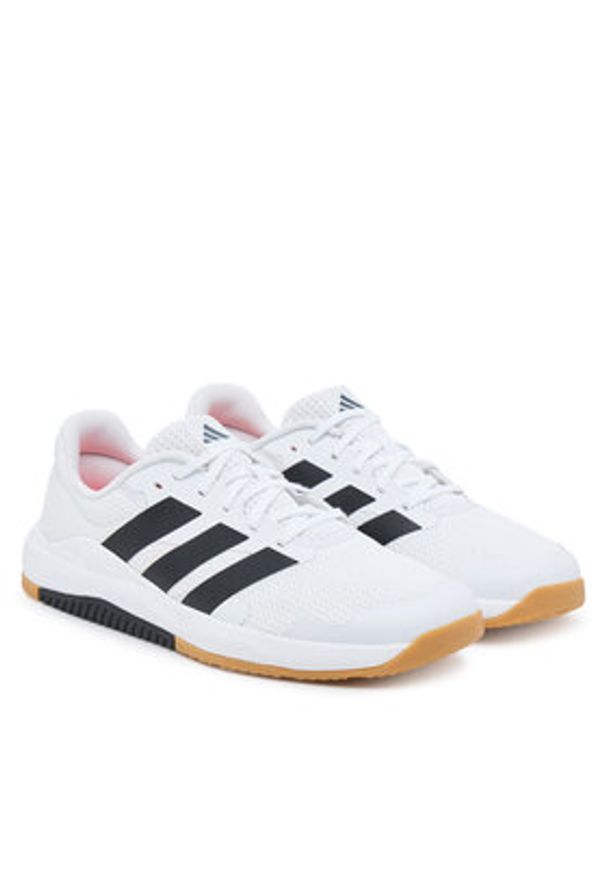 Adidas - adidas Buty na siłownię Dropset Base JS3162 Biały. Kolor: biały. Materiał: materiał. Sport: fitness