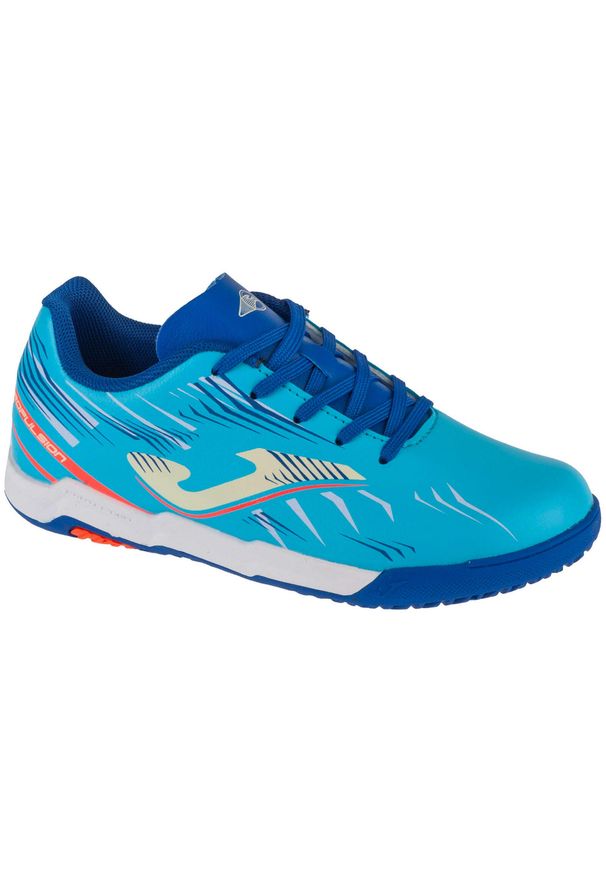 Joma - Buty halowe do piłki nożnej chłopięce, Propulsion Jr 25 PRJS IN. Kolor: niebieski