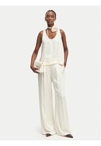 Marella Top Apogeo 2613161045 Écru Regular Fit. Kolor: kremowy. Materiał: acetat #4