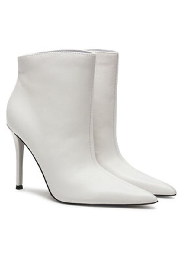 Steve Madden Botki Sentinel SM11003451 Biały. Kolor: biały. Materiał: skóra