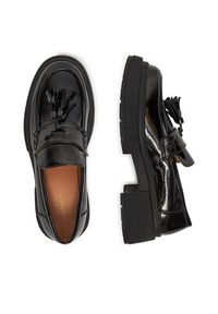 DeeZee Loafersy 60166-2 Czarny. Kolor: czarny. Materiał: materiał, syntetyk