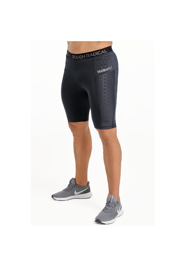ROUGH RADICAL - Spodenki termoaktywne fitness męskie Rough Radical Stone Shorts. Kolor: czarny. Sport: fitness