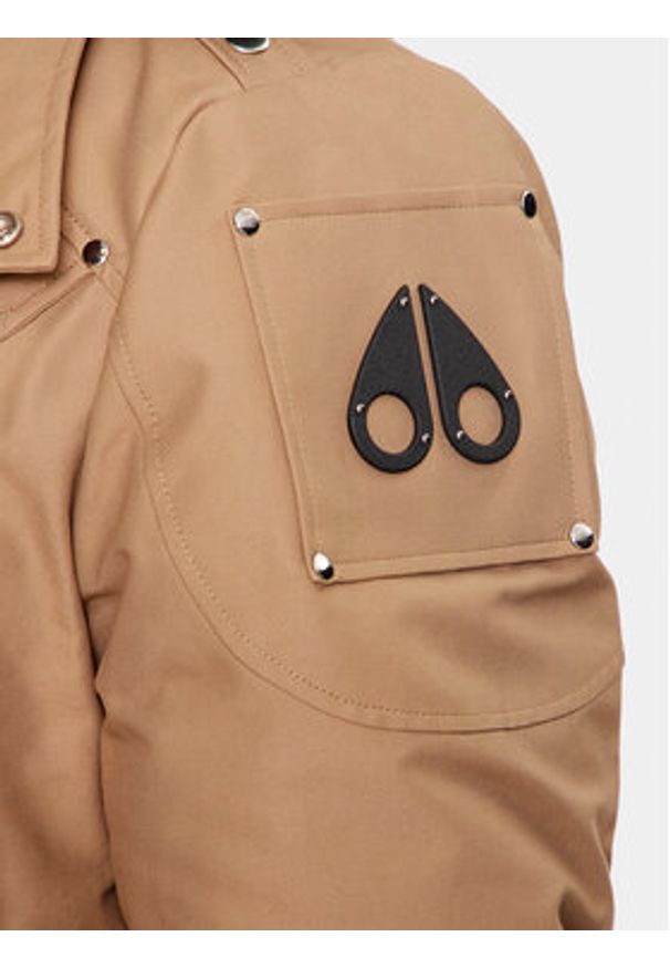 Moose Knuckles Kurtka puchowa Original Stirling M32MP261S Brązowy Regular Fit. Kolor: brązowy. Materiał: bawełna