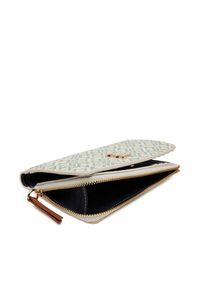 TOMMY HILFIGER - Tommy Hilfiger Duży Portfel Damski Th Monoplay Leather Med 7 Wallet AW0AW17417 Écru. Materiał: skóra #4