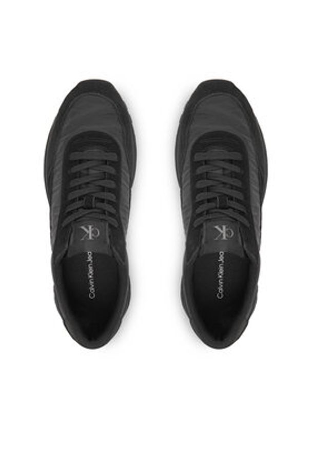 Calvin Klein Jeans Sneakersy Hike Runner Casual Ny-Su YM0YM01292 Czarny. Okazja: na co dzień. Kolor: czarny. Materiał: skóra