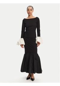 STAUD Spódnica maxi Hawthorne R25R6115PF Czarny Regular Fit. Kolor: czarny. Materiał: wiskoza #4