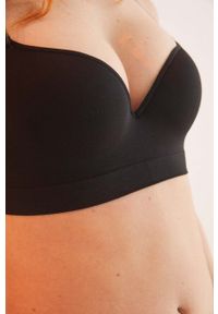 Women Secret - women'secret biustonosz SEAMLESS 3 kolor czarny gładki 5105022. Kolor: czarny. Wzór: gładki #5