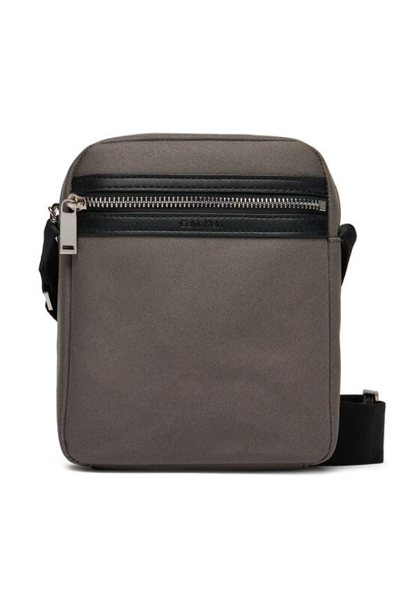 Calvin Klein Saszetka Contrast Reporter LV04D3175G Szary. Kolor: szary. Materiał: materiał