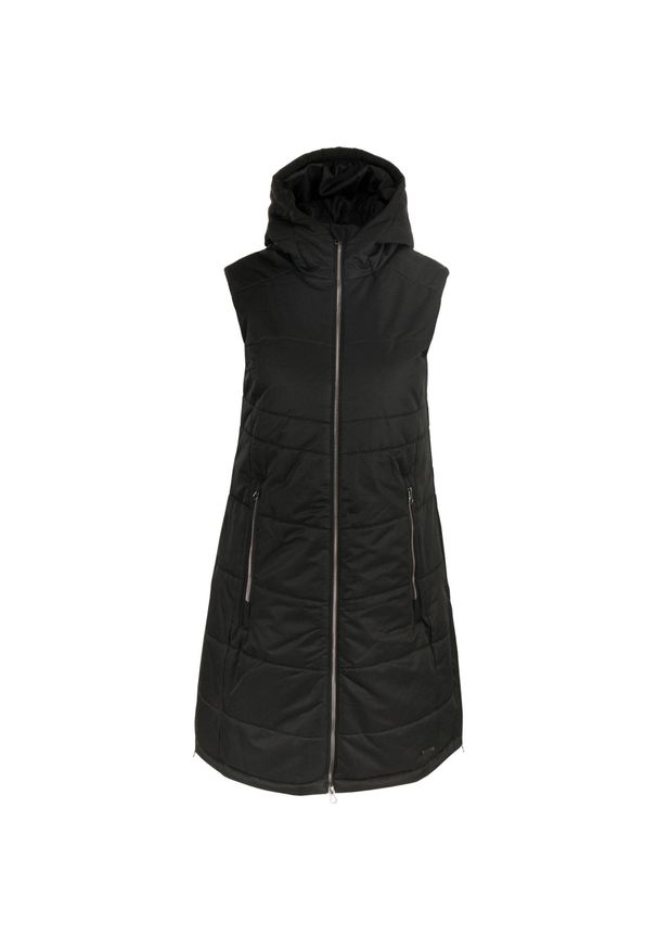 ALPINE PRO Ganha długa kamizelka damska, DWR, rozmiar S. Kolor: zielony. Materiał: softshell. Długość: długie. Sport: turystyka piesza