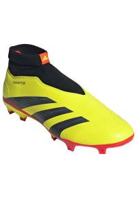 Adidas - Buty piłkarskie adidas Predator League Ll Fg M IG7766 żółte. Kolor: żółty. Materiał: syntetyk, guma. Sport: piłka nożna #4