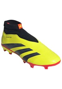 Adidas - Buty piłkarskie adidas Predator League Ll Fg M IG7766 żółte. Kolor: żółty. Materiał: guma, syntetyk. Sport: piłka nożna #4