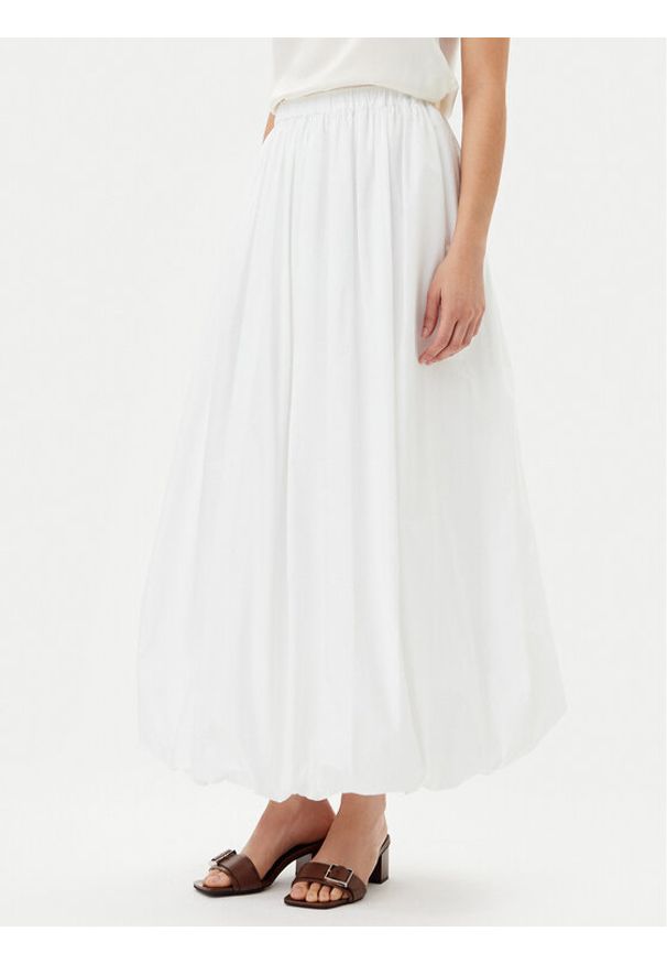 Pinko - PINKO Spódnica maxi Johnny 105214 A2LD Biały Regular Fit. Kolor: biały. Materiał: bawełna