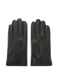 Wittchen - Ocieplane czarne rękawiczki męskie ze skóry naturalnej czarne. Kolor: czarny. Materiał: skóra. Sezon: zima. Styl: klasyczny #3