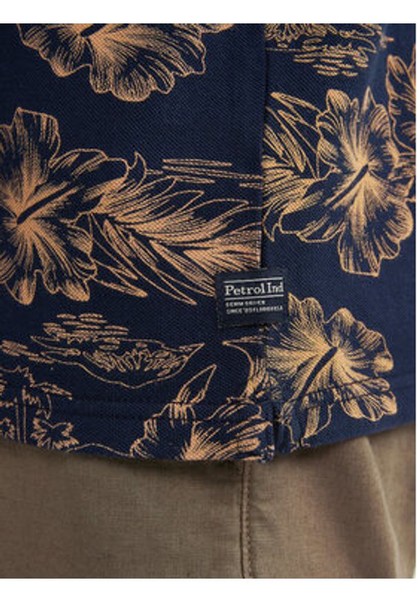 Petrol Industries Polo M-1050-POL911 Granatowy Regular Fit. Typ kołnierza: polo. Kolor: niebieski. Materiał: bawełna