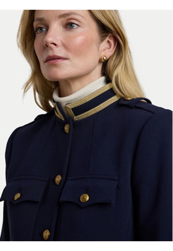 Lauren Ralph Lauren - LAUREN RALPH LAUREN Marynarka 200965735001 Granatowy Regular Fit. Kolor: niebieski. Materiał: syntetyk