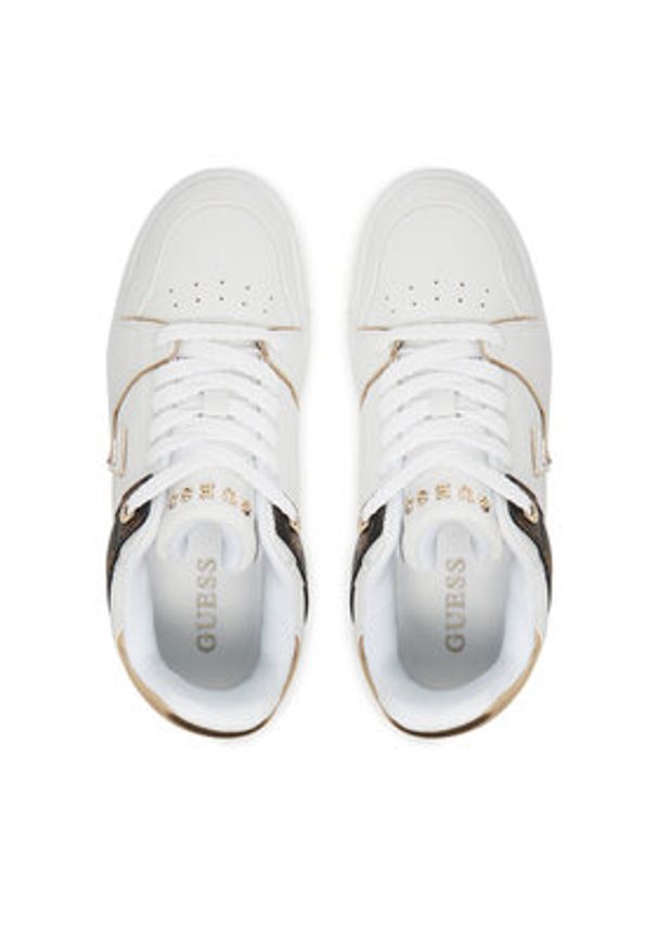 Guess Sneakersy FLTDEL FAL12 Biały. Kolor: biały. Materiał: skóra