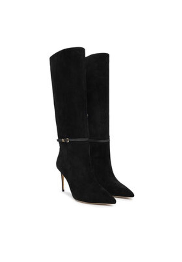 Marciano Guess Kozaki 5BGZ46 7419A Czarny. Kolor: czarny. Materiał: zamsz, skóra