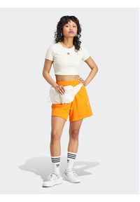 Adidas - adidas T-Shirt Essentials IJ7804 Beżowy Slim Fit. Kolor: beżowy. Materiał: bawełna #6