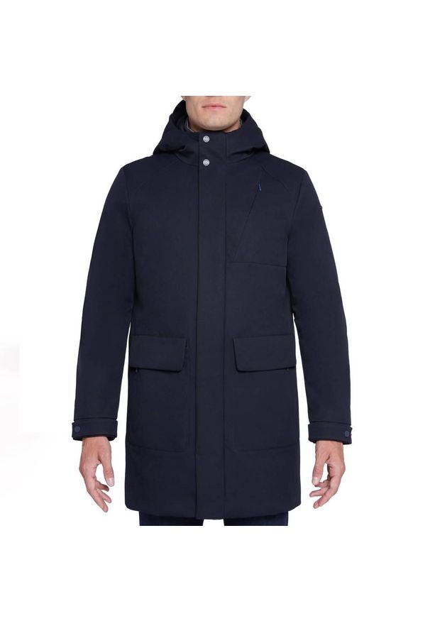 Kurtka Geox Model M Aerantis Parka Kolor Niebieski. Kolor: niebieski. Materiał: tkanina