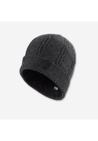 WEDZE - Czapka narciarska dla dorosłych Wedze Torsades. Kolor: szary. Materiał: akryl, wełna, materiał. Sezon: zima. Styl: sportowy #1