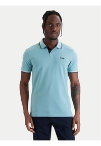 BOSS Polo Paul 50506193 Zielony Slim Fit. Typ kołnierza: polo. Kolor: zielony. Materiał: bawełna #1