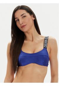 Calvin Klein Swimwear Góra od bikini KW0KW02389 Granatowy. Kolor: niebieski. Materiał: syntetyk #1