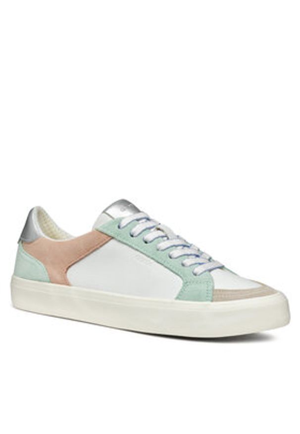 Geox Sneakersy D Emmeleny D550UE 022BC C3Z1Z Zielony. Kolor: zielony. Materiał: skóra, zamsz