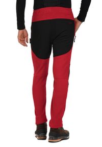 Spodnie polarowe unisex Milo Anas Pants. Kolor: czerwony, wielokolorowy, czarny. Materiał: polar