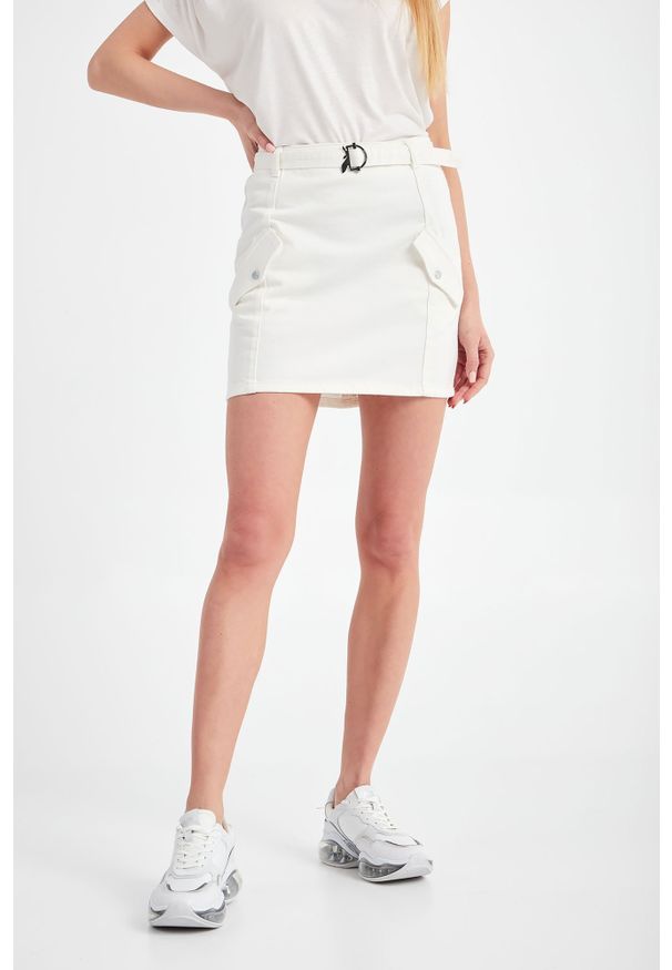 Patrizia Pepe - Spódnica jeansowa PATRIZIA PEPE. Materiał: jeans. Styl: klasyczny