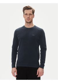 Aeronautica Militare Sweter 251MA1556L560 Granatowy Regular Fit. Kolor: niebieski. Materiał: bawełna