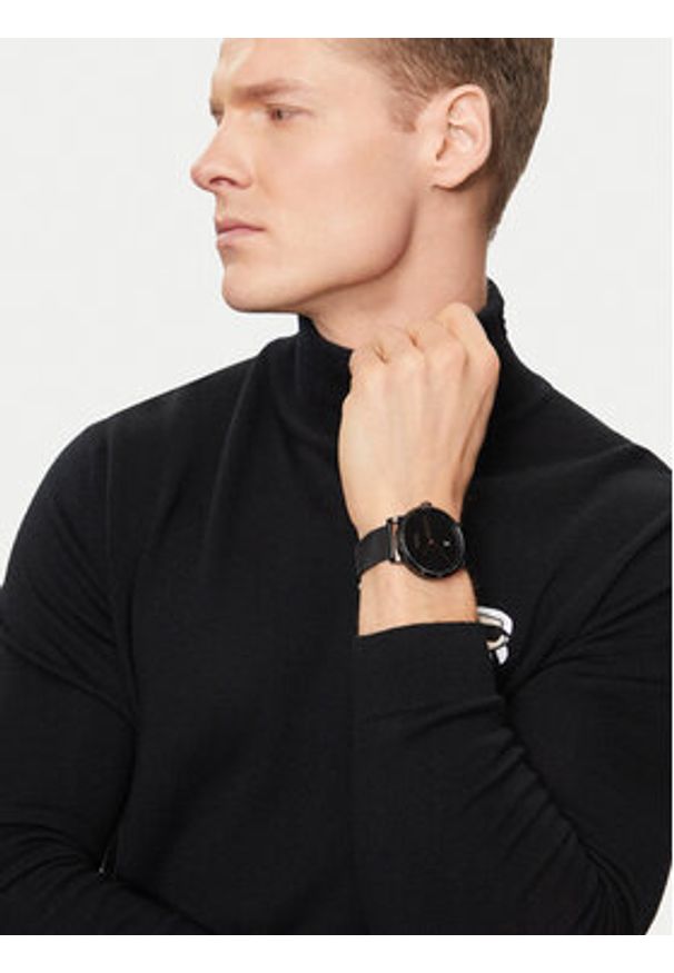 BOSS - Boss Zegarek Confidence 1513810 Czarny. Kolor: czarny