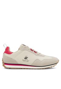 Sneakersy Beverly Hills Polo Club. Kolor: beżowy