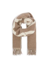 Karl Lagerfeld - KARL LAGERFELD Szalik 246W3308 Beżowy. Kolor: beżowy. Materiał: wełna #1