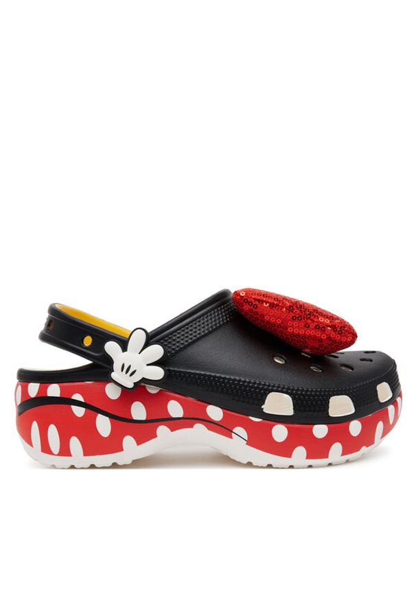 Crocs Klapki Minnie Cls Platform Clg W 209896 Czarny. Kolor: czarny. Obcas: na platformie