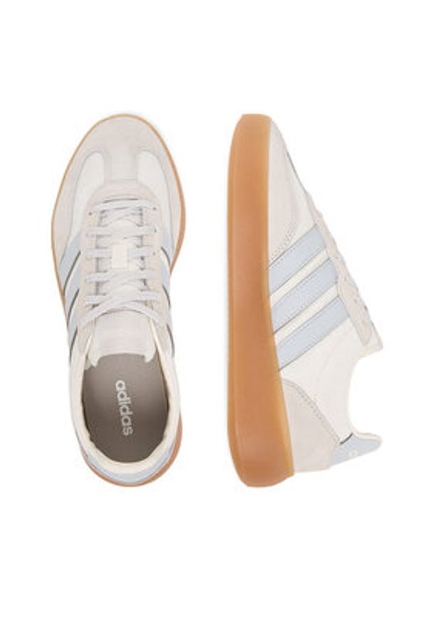 Adidas - adidas Sneakersy BARREDA DECODE K JR0760 Biały. Kolor: biały. Materiał: zamsz, skóra