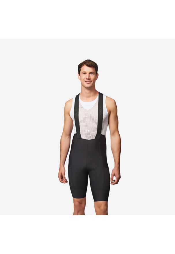 VAN RYSEL - Spodenki rowerowe szosowe męskie Van Rysel EDR. Kolor: czarny. Sport: kolarstwo