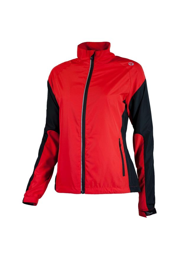 ROGELLI - Wiatrówka do biegania damska Rogelli ELVI. Kolor: czarny, czerwony, wielokolorowy. Sport: bieganie