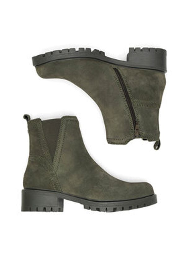 Lasocki Botki WI16-D-466-02 Zielony. Kolor: zielony. Materiał: skóra, zamsz