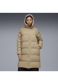 Puma - Damska parka z kapturem Mono PUMA Ice Coffee Beige. Typ kołnierza: kaptur. Kolor: beżowy. Sport: bieganie