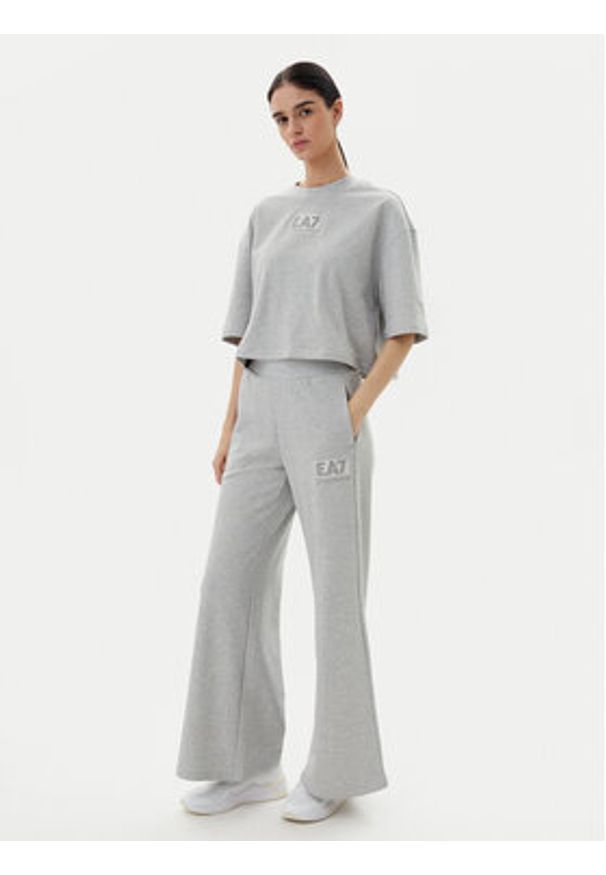 EA7 Emporio Armani T-Shirt 7W000177 AF12473 O8002 Szary Loose Fit. Kolor: szary. Materiał: bawełna