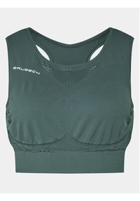 Brubeck Biustonosz sportowy CR1021W Zielony. Kolor: zielony. Materiał: syntetyk