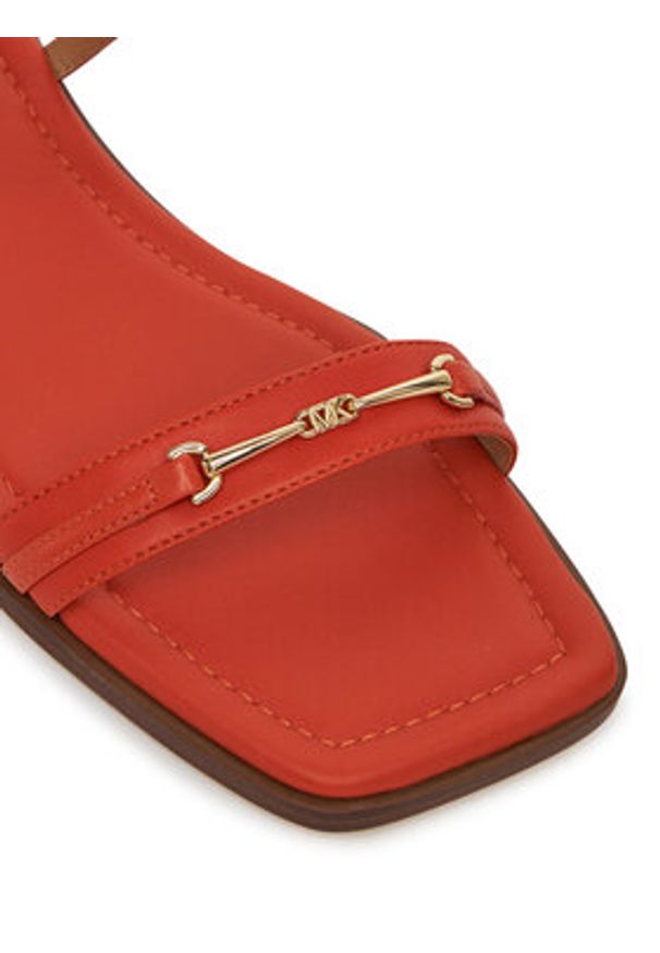 MICHAEL Michael Kors Sandały Lena 40S5LEFS1L Pomarańczowy. Kolor: pomarańczowy. Materiał: skóra