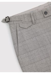 Pako Lorente - PAKO LORENTE – Szare spodnie garniturowe w kratkę. Kolor: szary. Materiał: poliester, wiskoza, elastan. Wzór: kratka. Styl: elegancki #8
